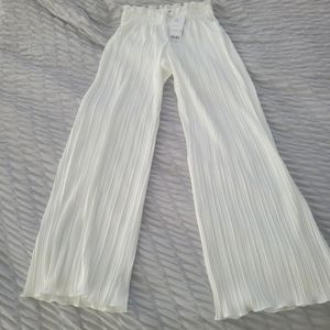 High waisted crepe pants